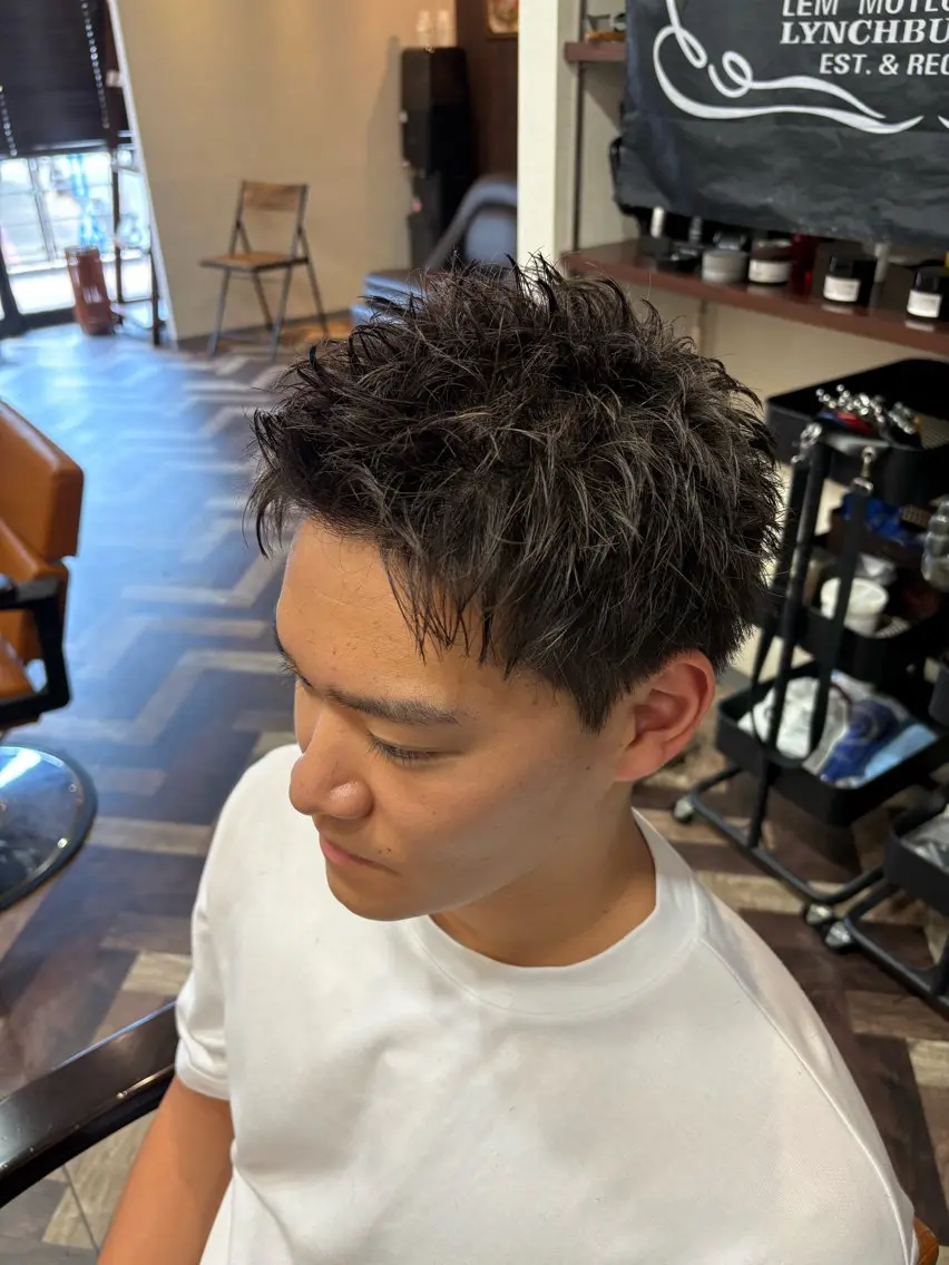 ショート カット ヘアセット 師玉 功一のヘアスタイル