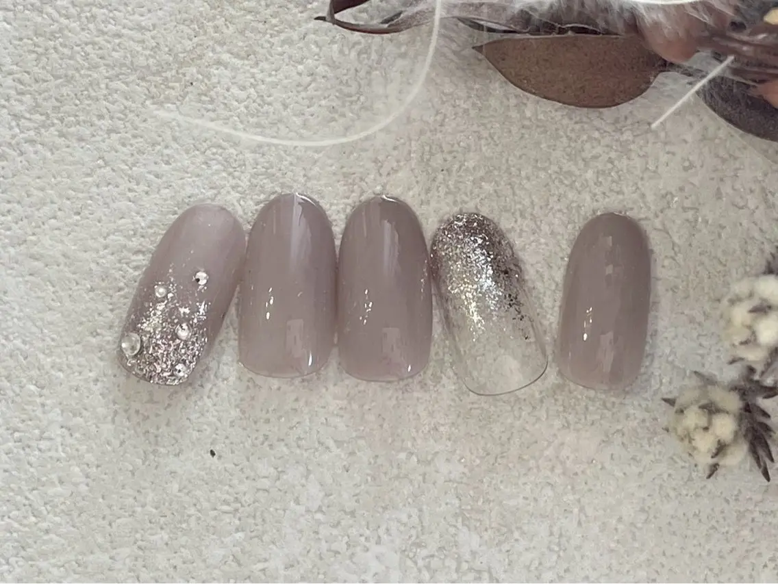 ネイル オーロラネイル 桜ネイル フラワーネイル フットネイル フレンチネイル ハンドネイル kiki nail たまプラーザのネイルデザイン