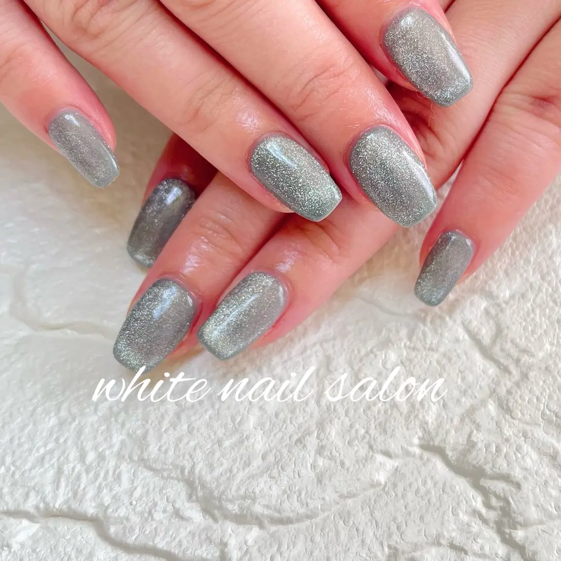 ネイル ラメ(グリッター) ハンドネイル white nail salonのネイルデザイン