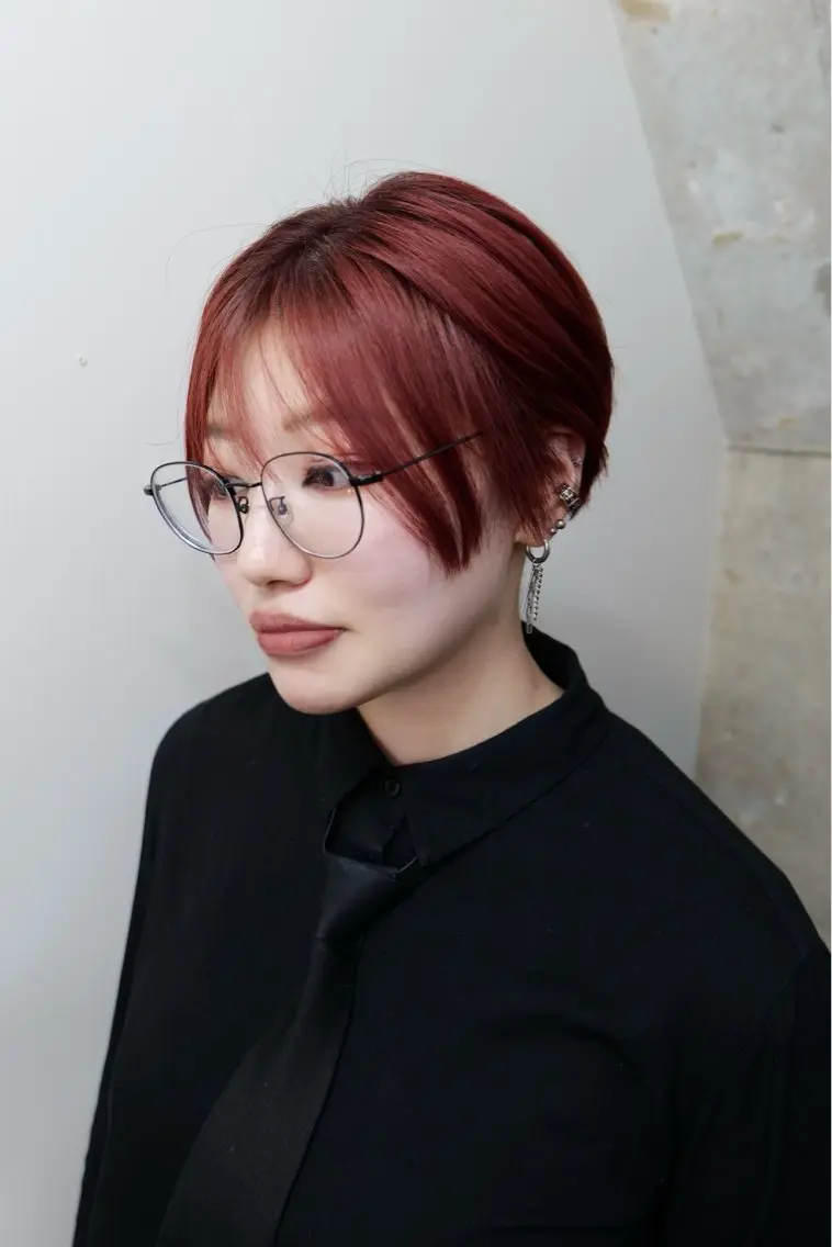 ショート カラー ブリーチ ケアブリーチ 🤍BLEN 窓🤍のヘアスタイル