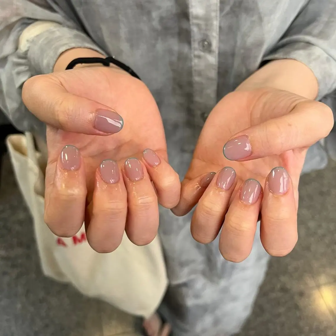 〈HAND〉🎼オフなしスキニーフレンチネイル˖ ࣪⊹（90分）の写真