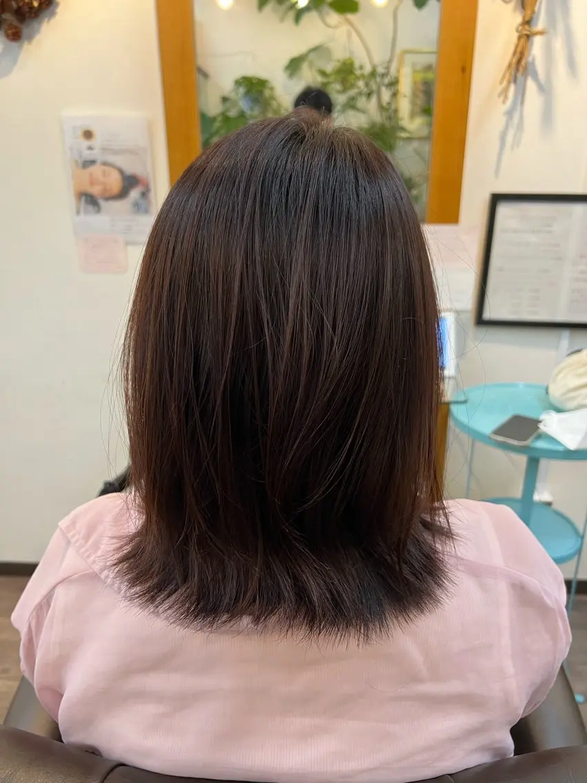 ミディアム カラー パーマ hama yukiのヘアスタイル