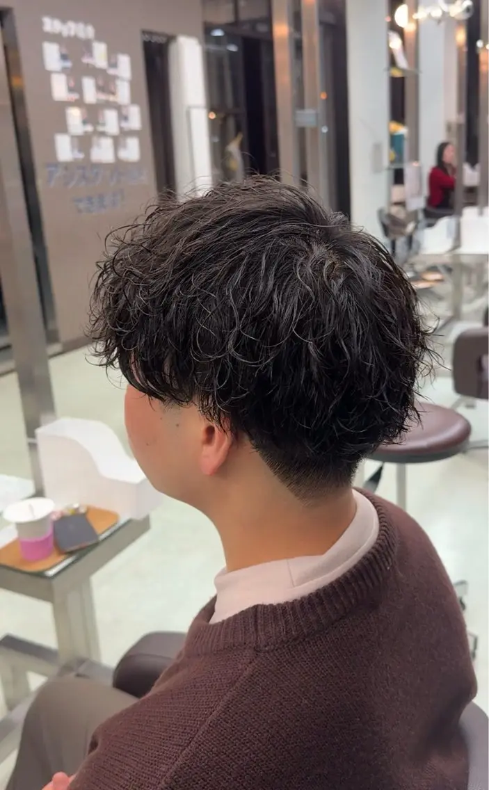 ショート パーマ カット パーマ 小芝涼介/レイヤー /メンズパーマ✂️のヘアスタイル