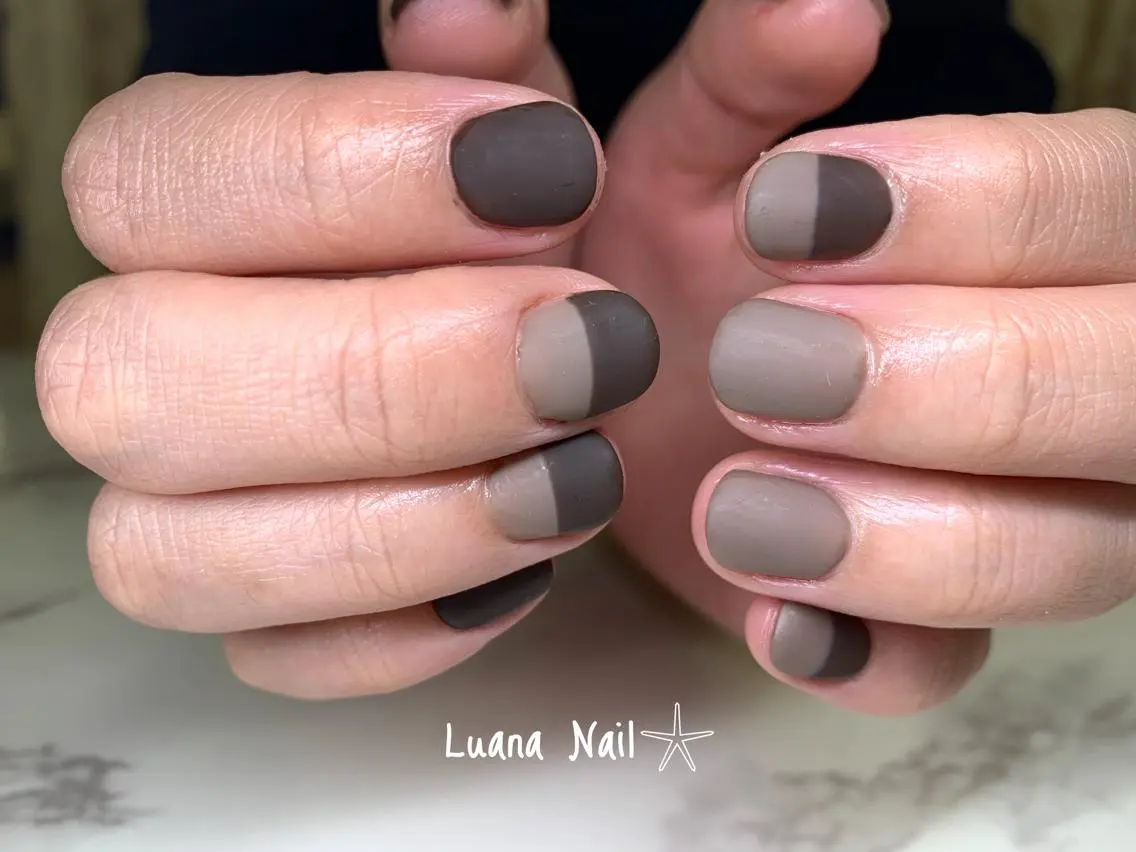 ネイル マットネイル ハンドネイル BeauJu by Luana Nailのネイルデザイン