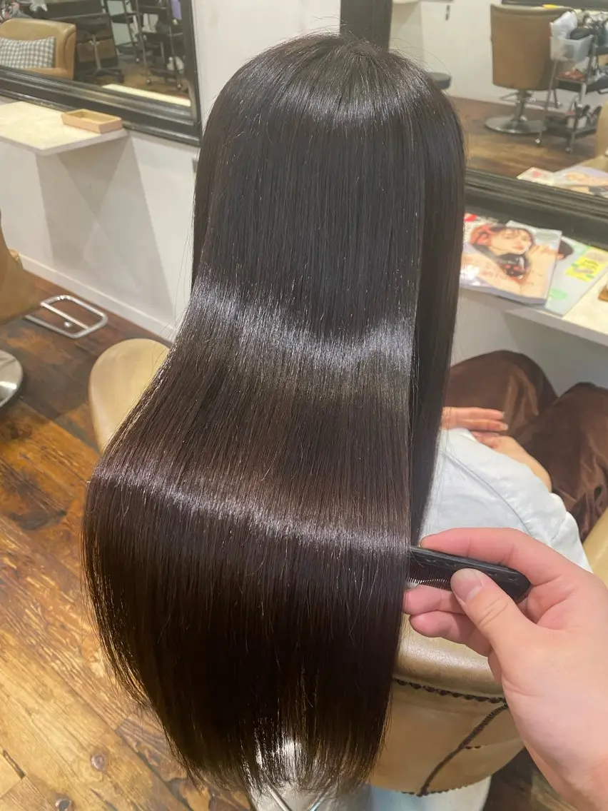贅沢補修×髪質改善◎カラー＋酸熱トリートメントの写真