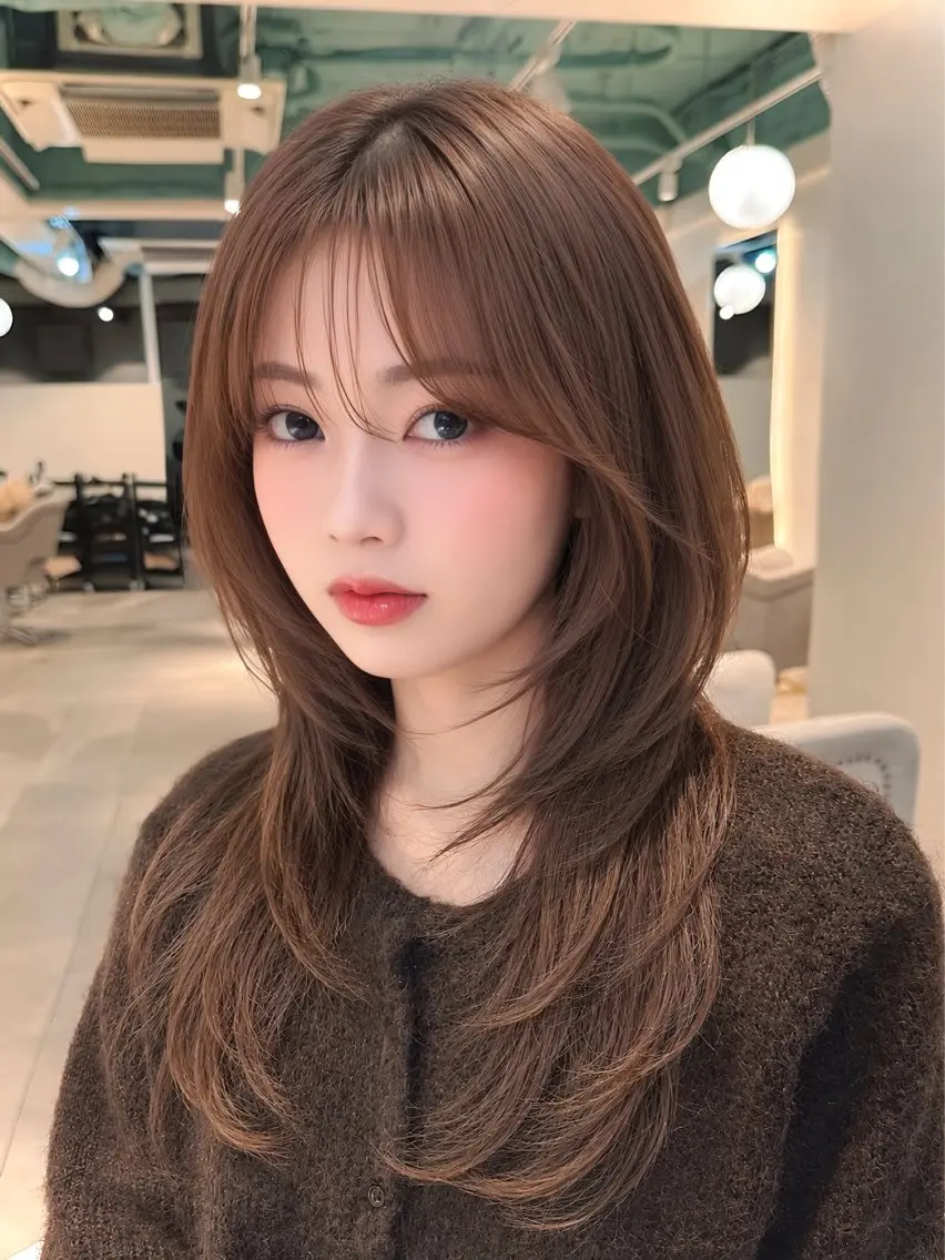 【期間限定クーポン🤍】小顔カット🇰🇷✂️➕透明感カラー💭➕保湿トリートメント🫧の写真