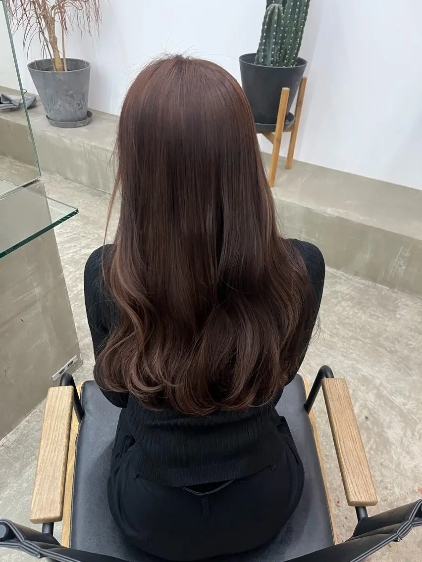 ロング ヘアカラー トリートメント XIA AIMIのヘアスタイル