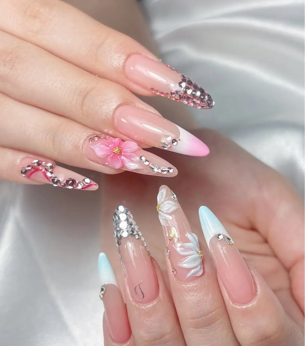 ネイル ハンドネイル Aura Nail 長さだし/パラジェルのネイルデザイン