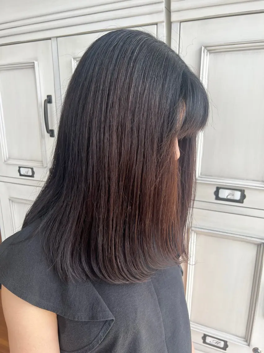 ミディアム レイヤーカット 水田 芹七のヘアスタイル