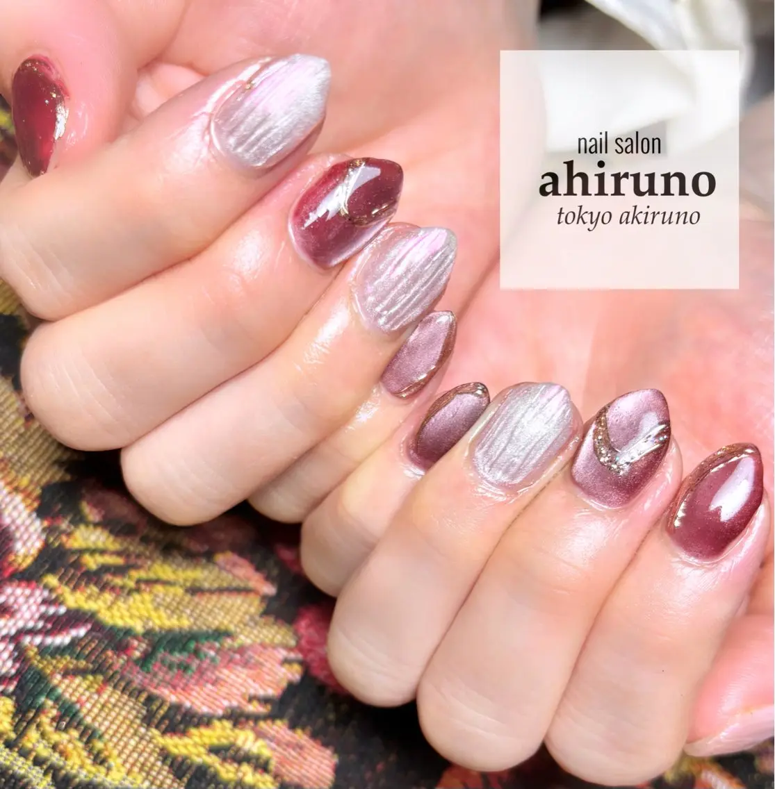 ネイル アートネイル ピンク 東京あきる野市ネイル ✿ ｙｕiのネイルデザイン