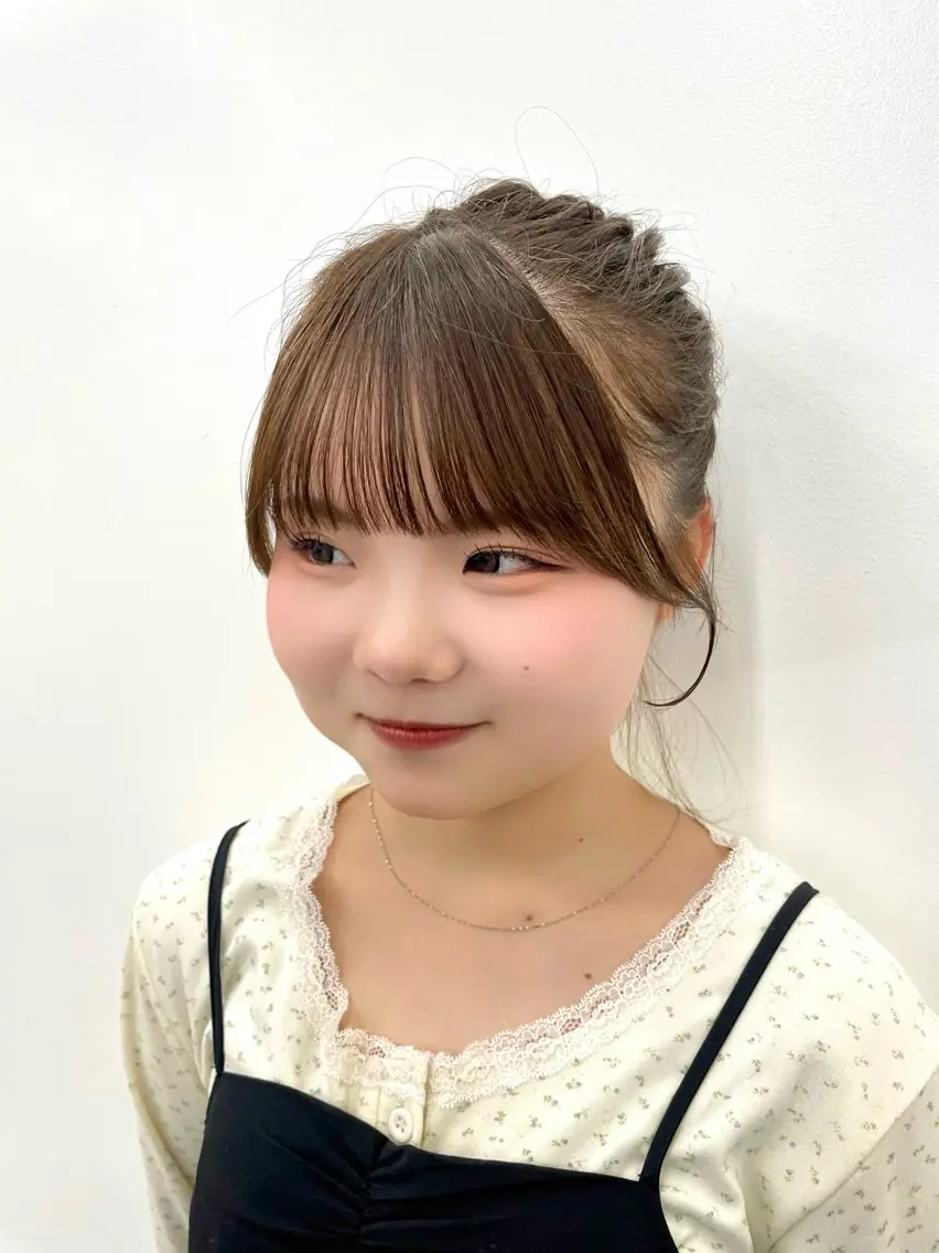 ミディアム カラー パーマ カット ヘアカラー トリートメント ヘッドスパ ヘアセット 髪質改善/縮毛矯正/ 透明感🩵NANAのヘアスタイル