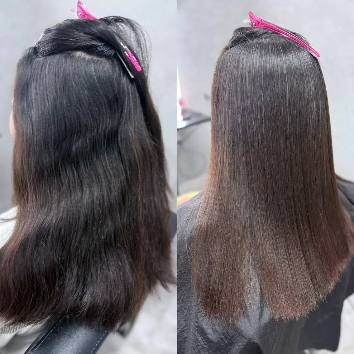 セミロング 縮毛矯正 トリートメント 酸性ストレート 髪質改善大槻勇樹のヘアスタイル