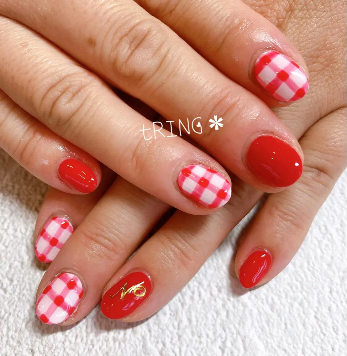 ネイル ハンドネイル tRING＊ しいの木台のネイルデザイン