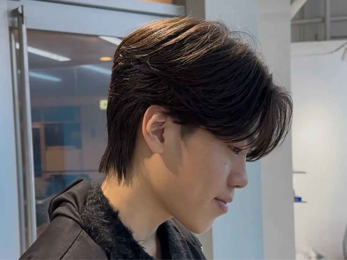 メンズ メンズ韓国風 カット ヘアセット 岡部 琉斗のヘアスタイル