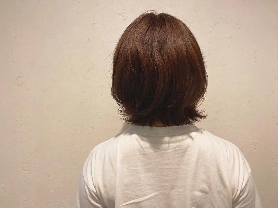 ミディアム カラー 伊藤 さやかのヘアスタイル