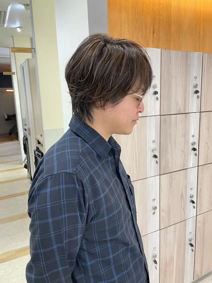メンズ カット 緒方リエ 時短ショート・ボブのヘアスタイル