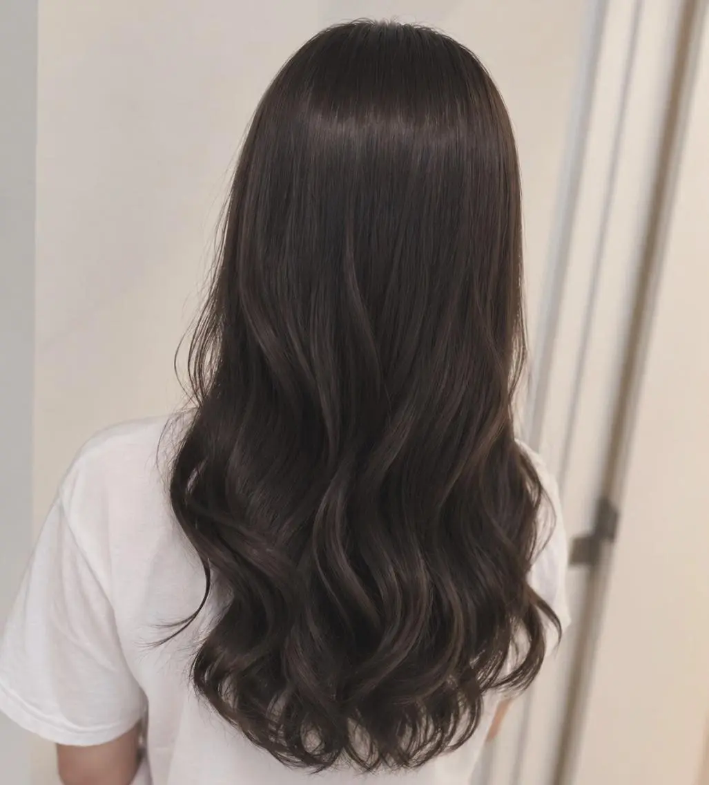 ロング くびれヘア 顔周りカット 髪質改善 ヨシンモリ 韓国風ヘア FOCUSJAPAN 烏丸のヘアスタイル