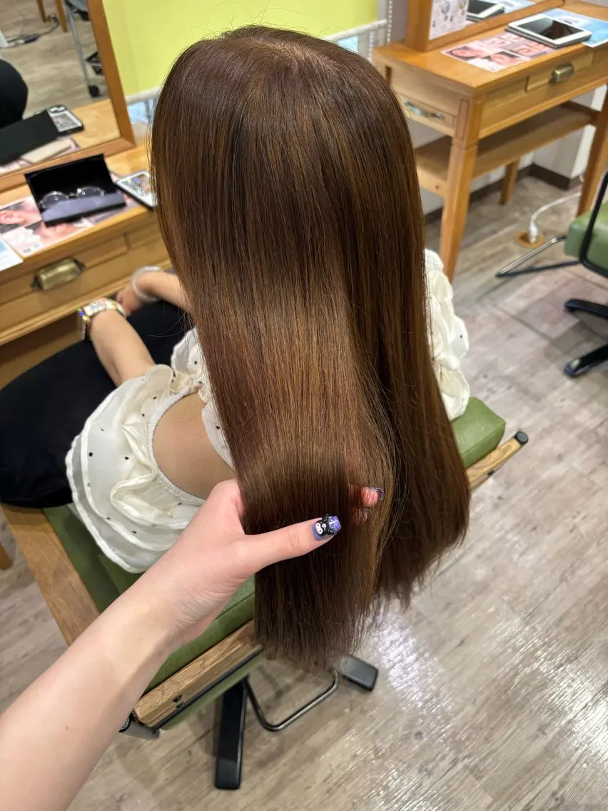 カラー アッシュ アッシュブラウン ブラウンカラー madoka / souのヘアスタイル