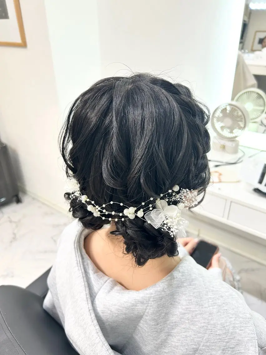 ロング ヘアアレンジ ヘアセット ヘアセット専門店 Rのヘアスタイル