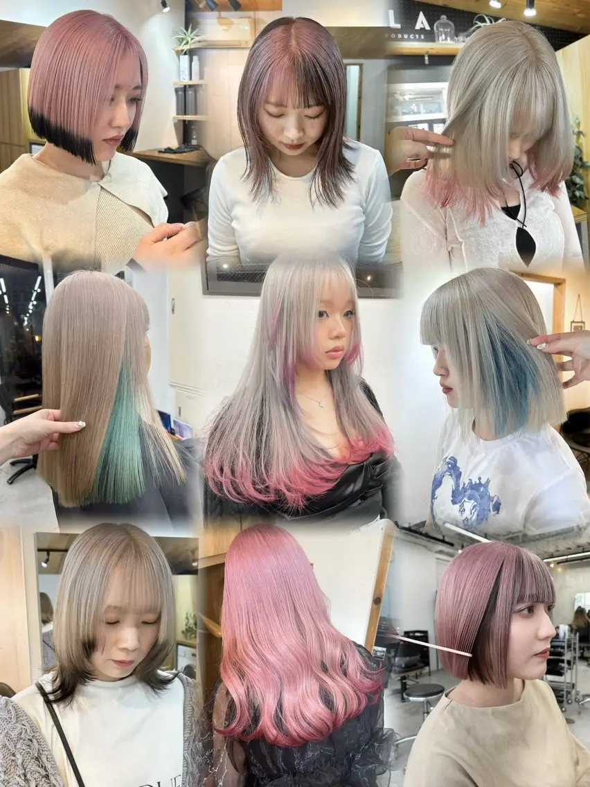 ロング カラー ヘアアレンジ カット ヘアカラー トリートメント 韓国/ハイトーン/ ボブ🎀MIKU🎀のヘアスタイル