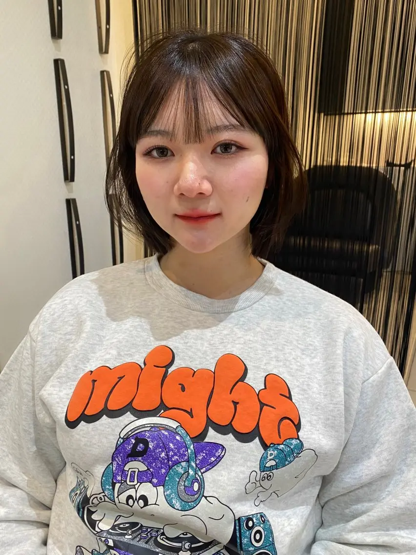 ショート カラー ボブ カット ヘアカラー トリートメント mai / linoah˚✧のヘアスタイル