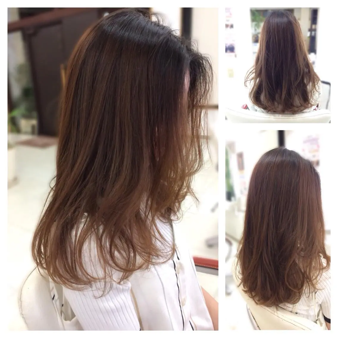 セミロング いけだ ゆうのヘアスタイル