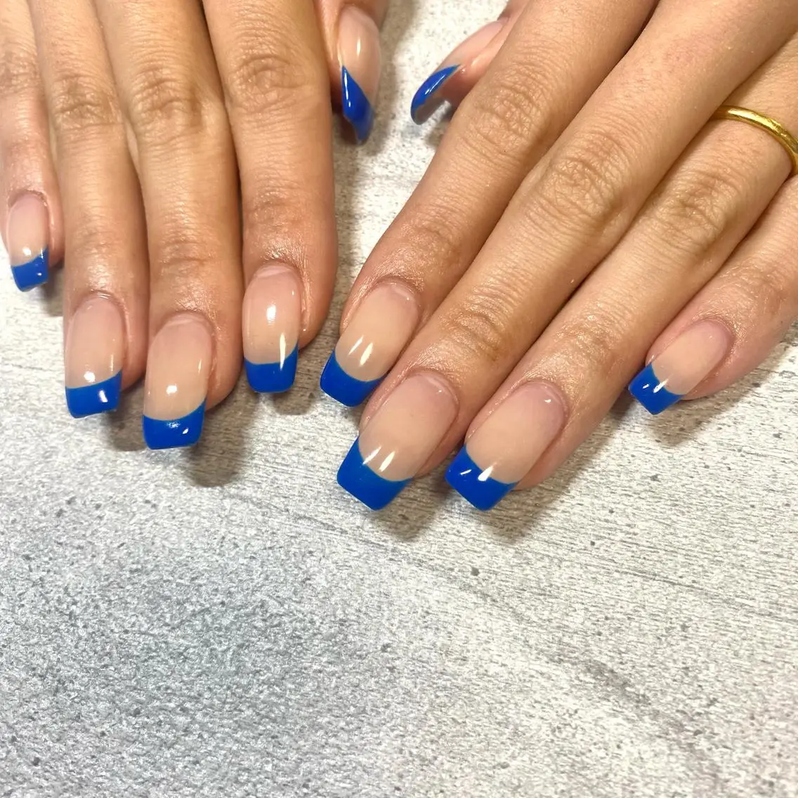 【オフ込み】クリアベースのフレンチネイルorカラーグラデーション✨の写真