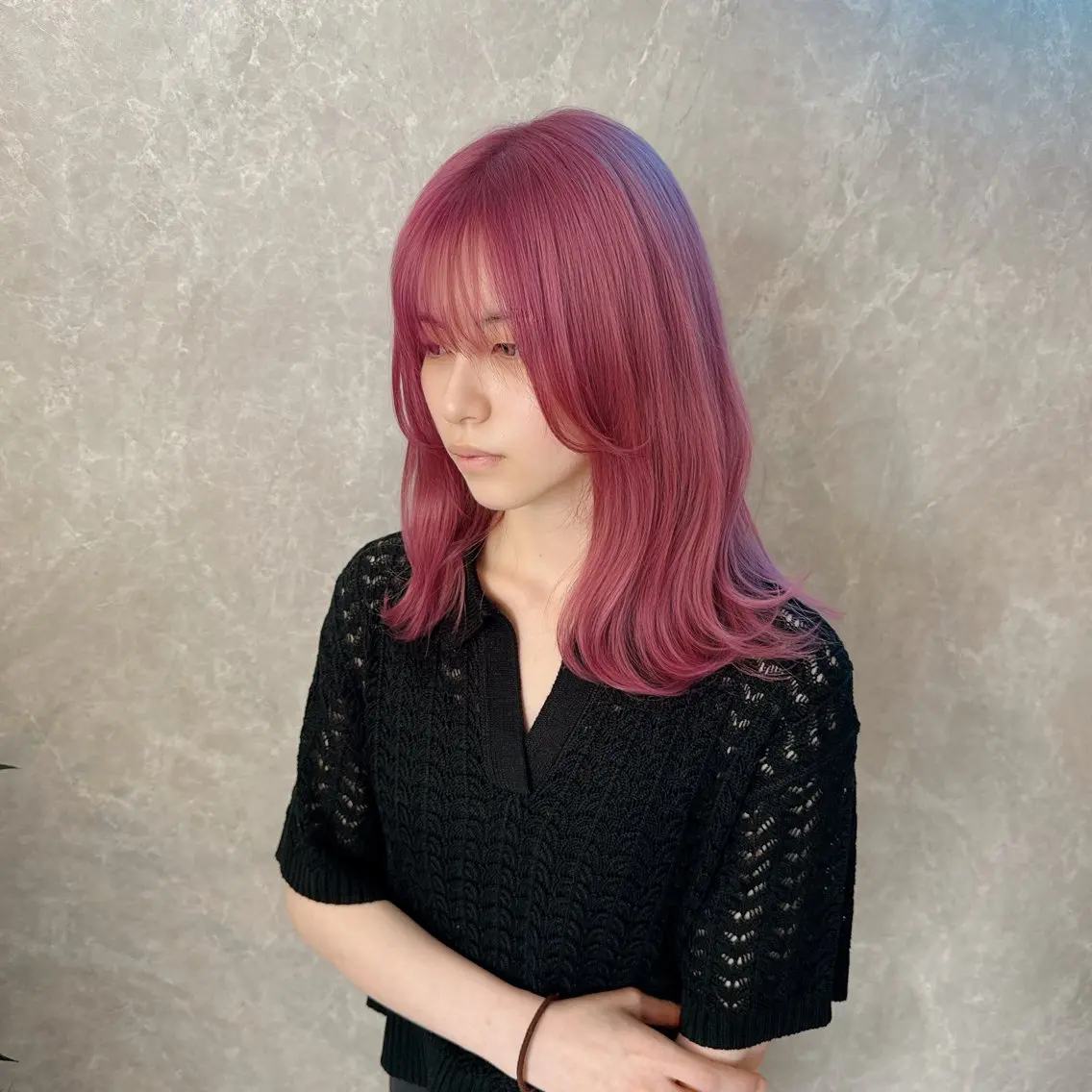 セミロング カラー ブリーチ 透明感カラー ピンクカラー バイオレットカラー ヘアカラー トリートメント ブリーチの神 KYONのその他イメージ