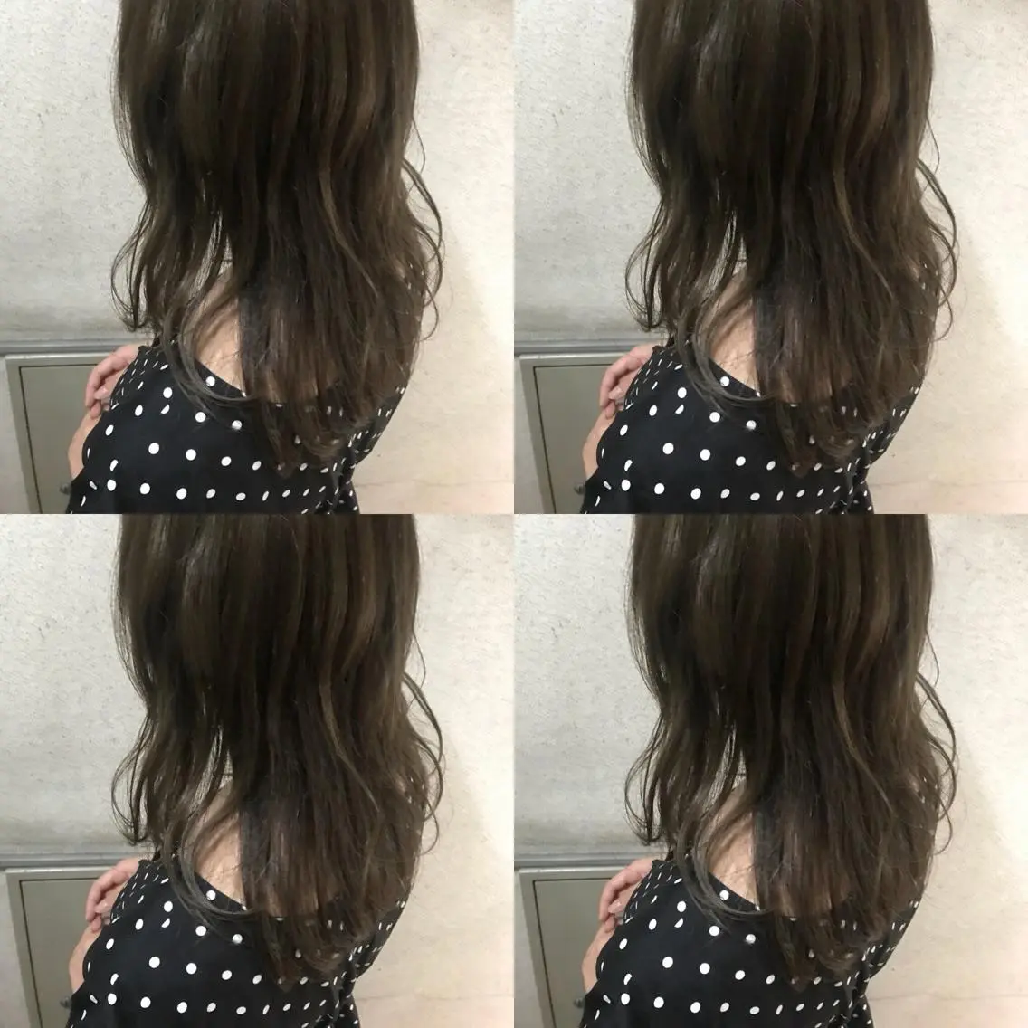 ミディアム カラー ヘアカラー トリートメント 小栗 麻衣のヘアスタイル