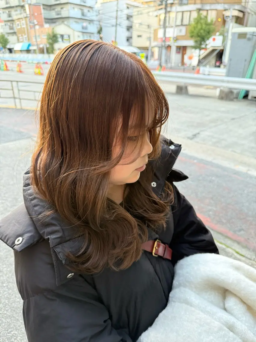 ブリーチなしダブルカラーの写真