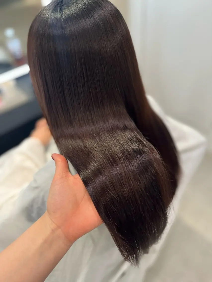 セミロング 髪質改善 髪質改善・水素カラー ARIA(ému)のヘアスタイル