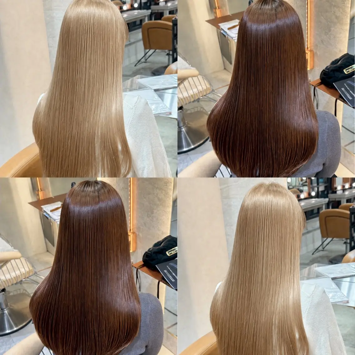 ロング カット ヘアカラー 縮毛矯正 トリートメント 韓国レイヤー🌸 艶髪🫧池袋/礼二郎のヘアスタイル