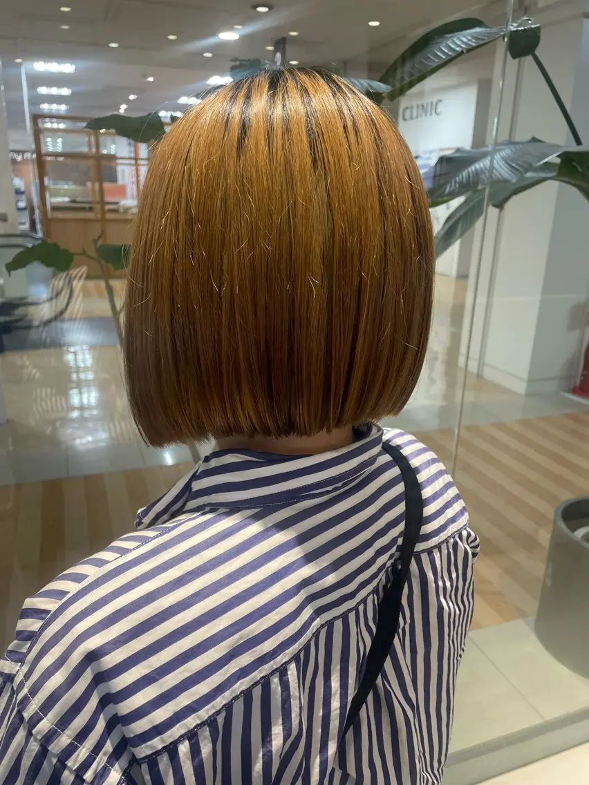 ミディアム ボブ カット ナチュラルカラー 児玉優香のヘアスタイル