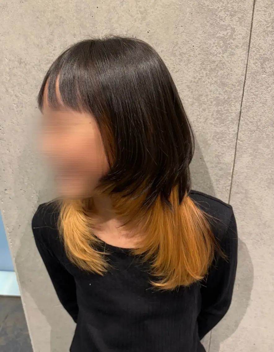 ロング ロング ウルフカット カット 暖色カラー レイヤー/🩵かれんのヘアスタイル