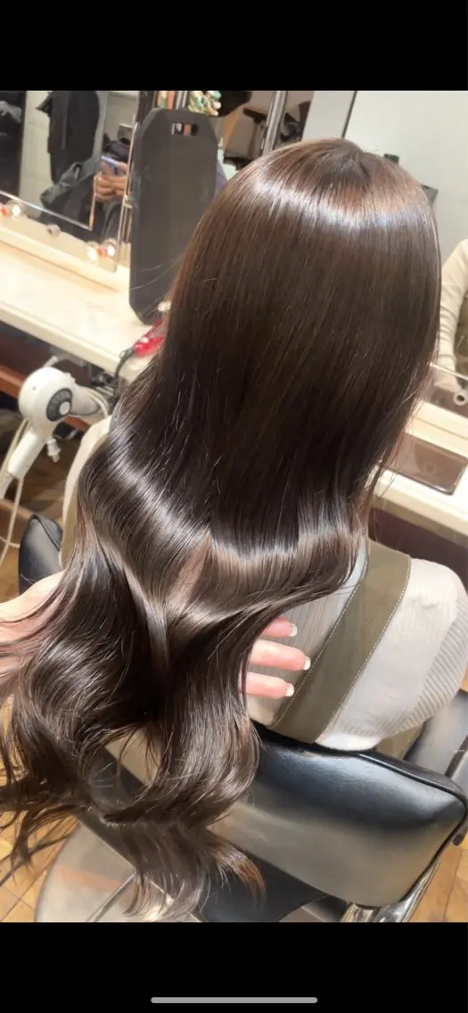 ロング カラー ベージュカラー ブリーチ ブリーチなしカラー カット ヘアカラー トリートメント ご新規様限定 透明感カラーKANAのヘアスタイル