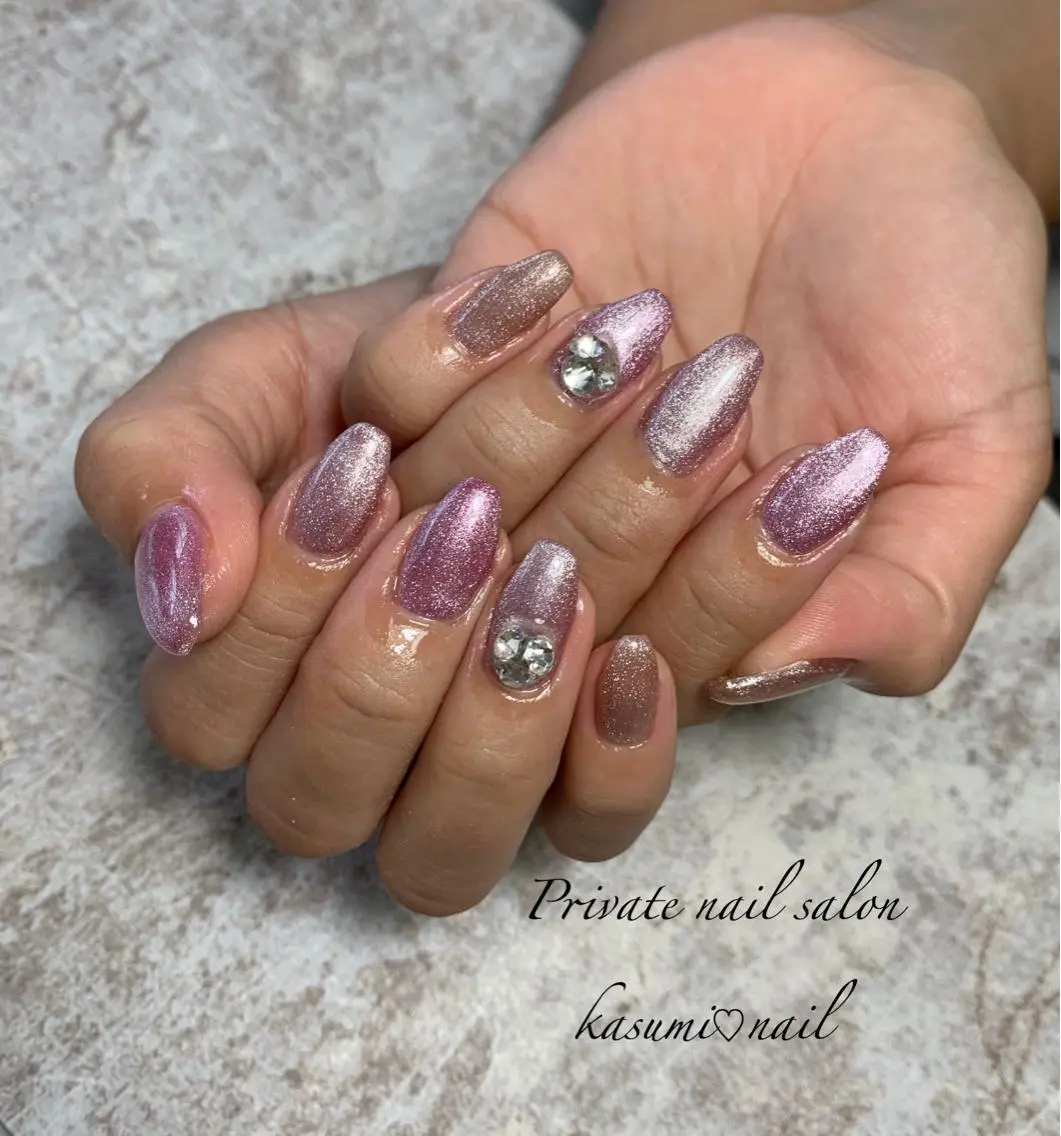ネイル アートネイル フットネイル ジェルネイル マグネットネイル 大理石ネイル(マーブル) KASUMI♡ Nailのネイルデザイン