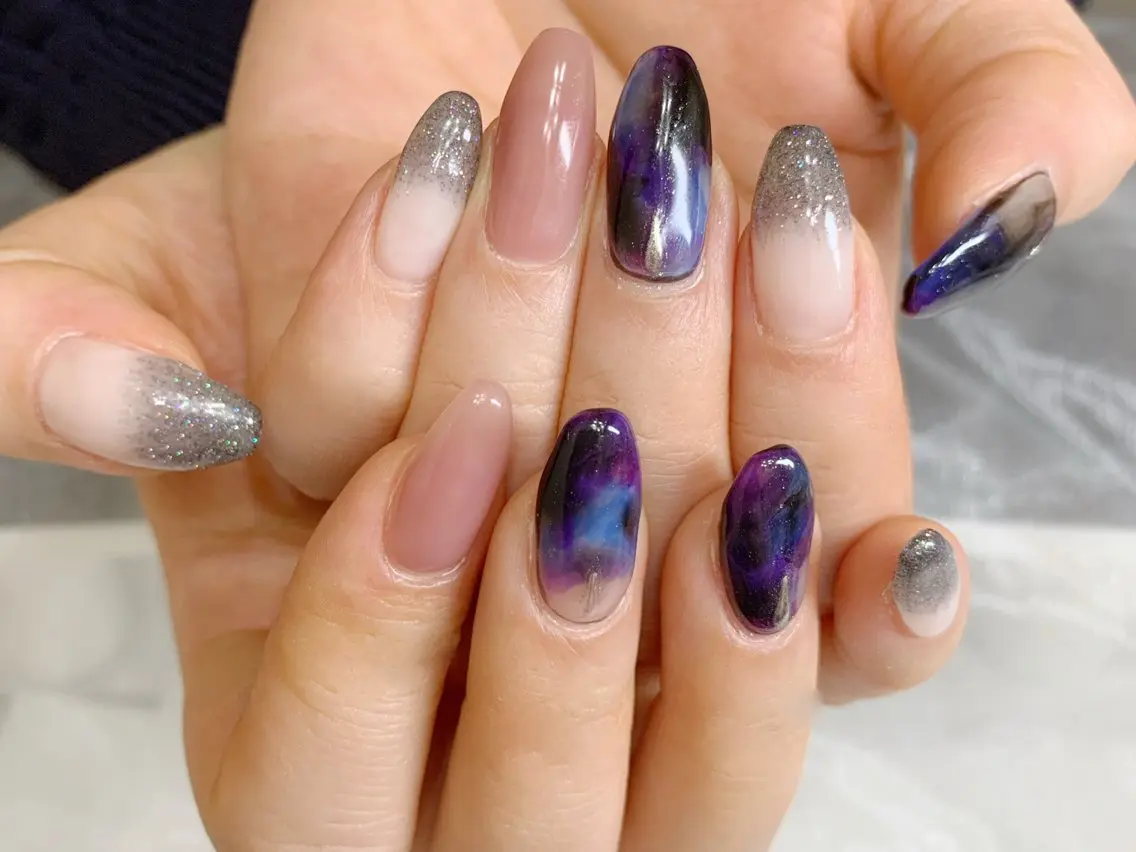ネイル ニュアンスネイル ハンドネイル AI NAのネイルデザイン
