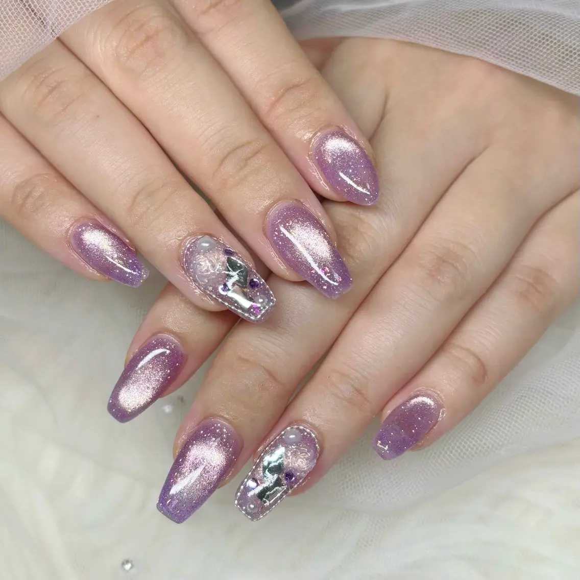 ネイル ハンドネイル Y🩵 Jasmineのネイルデザイン