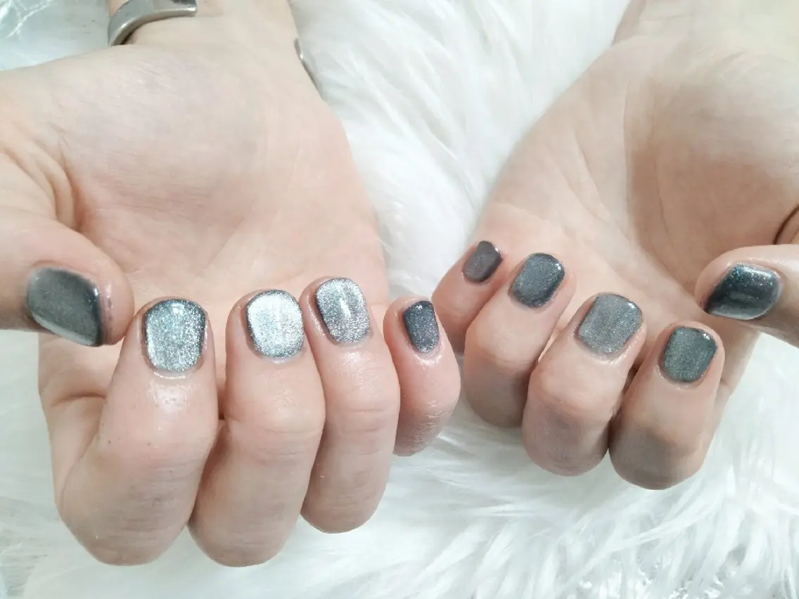 ネイル マグネットネイル メンズネイル Beaubie nailサロンのネイルデザイン