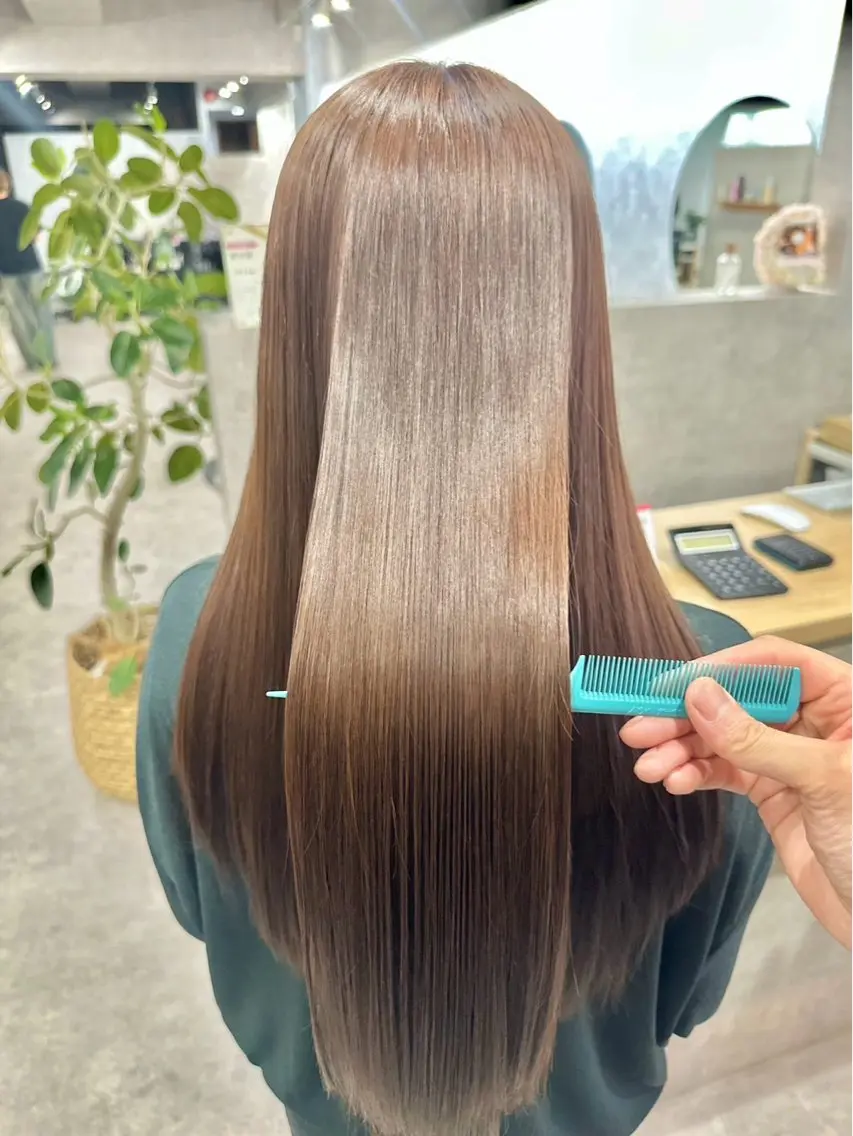 ロング カラー 透明感カラー 髪質改善 韓国風ヘア レイヤーカット ロング カット ヘアカラー トリートメント ✨艶髪・髪質改善✨ 大泉翔/店長のヘアスタイル