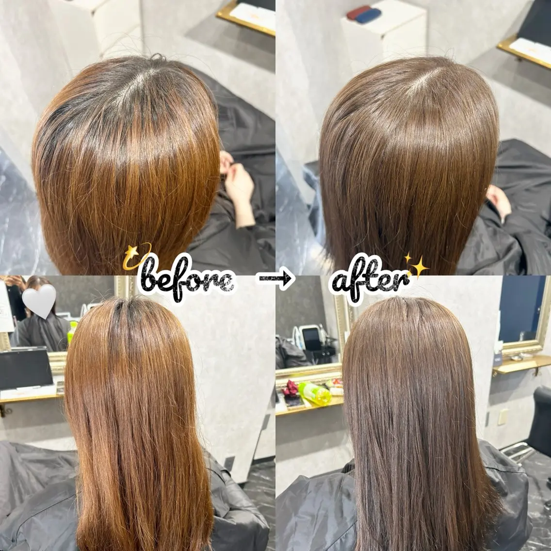【9月限定!】カラー+トリートメント+ヘッドスパ💆♀️ブリーチ❌の写真