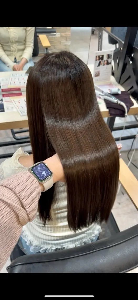 ロング カラー 美髪縮毛 COCOROのヘアスタイル