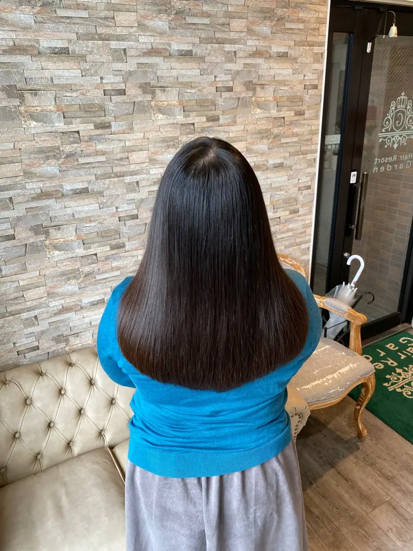 ロング 縮毛矯正 サイトウ 南柏のヘアスタイル