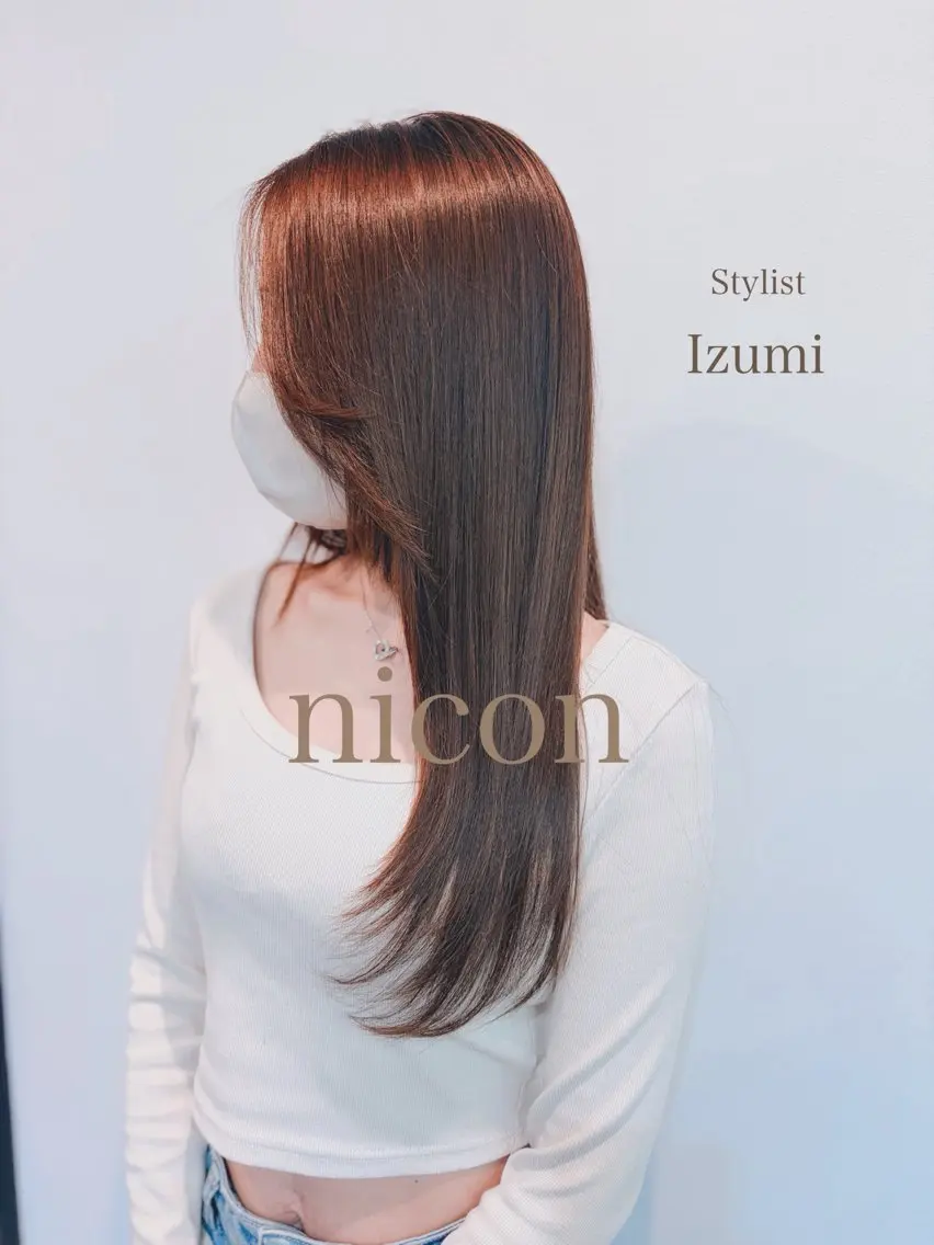 ロング 髪質改善 トリートメント カット ヘアカラー トリートメント 髪質改善 ヘッドスパ 衣純〜 IZUMI~のヘアスタイル