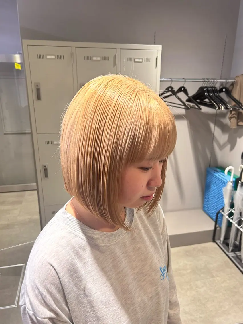 ミディアム カラー パーマ ヘアアレンジ メンズ キッズ ブリーチなしカラー/ ブラウン/レイヤーのヘアスタイル