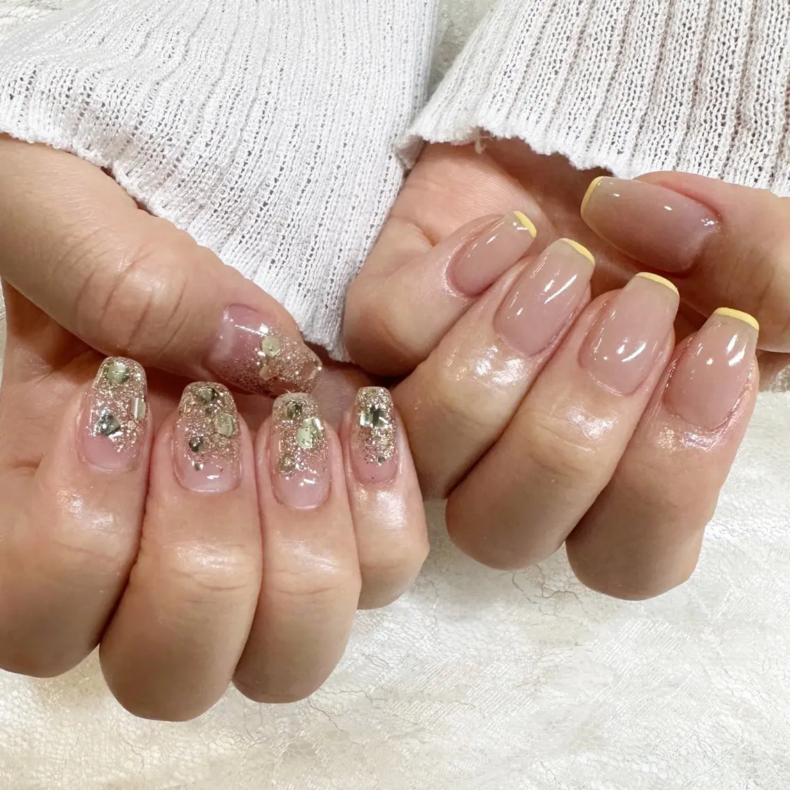 ネイル キラキラネイル nailist yuiのネイルデザイン