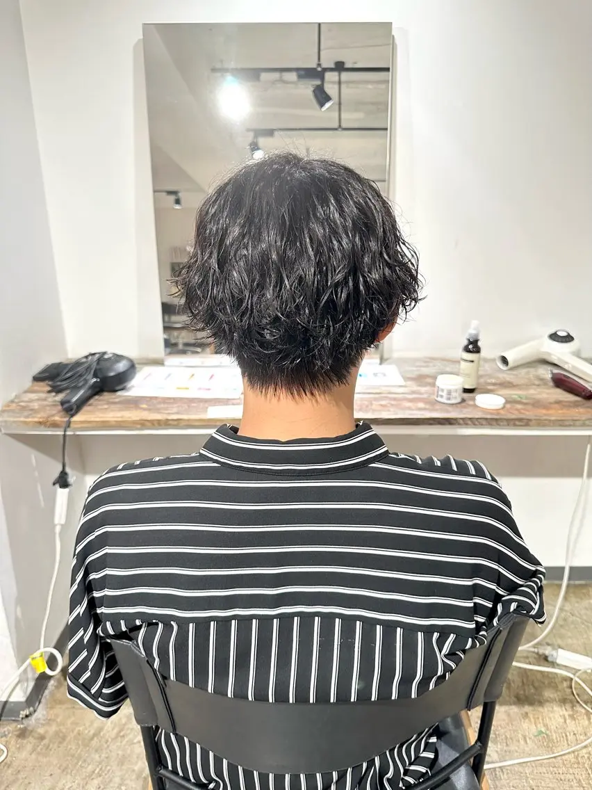 メンズ マッシュ メンズパーマ メンズツイストパーマ 波巻きパーマ ツイストパーマ 骨格補正施術/メンズ 専門美容師/YUYAのヘアスタイル