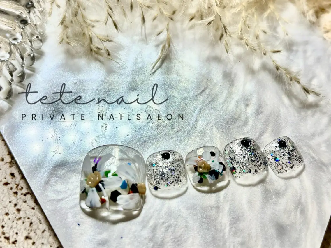 ネイル フットネイル tete. nailのネイルデザイン