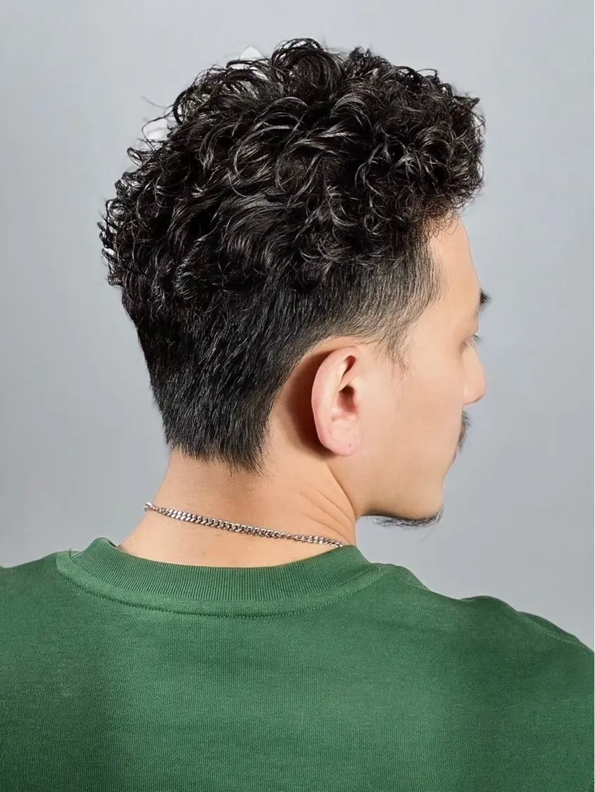 ショート パーマ ヘアアレンジ メンズ カット パーマ ⚡️メンズ特化⚡️ 倉林 隼大のヘアスタイル
