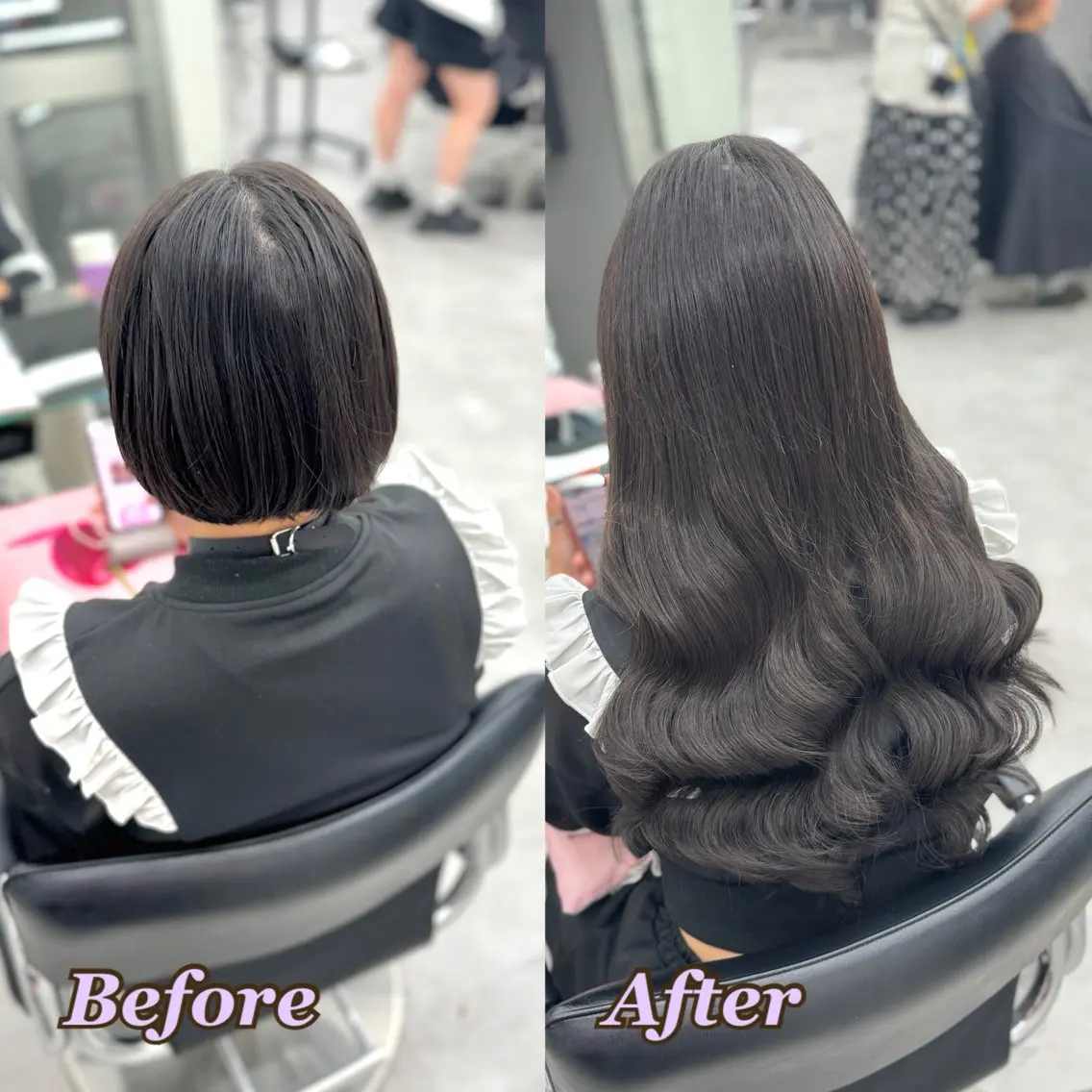 ヘアメ🎀ハイトーン 🩵エクステ🪄しほのヘアスタイル
